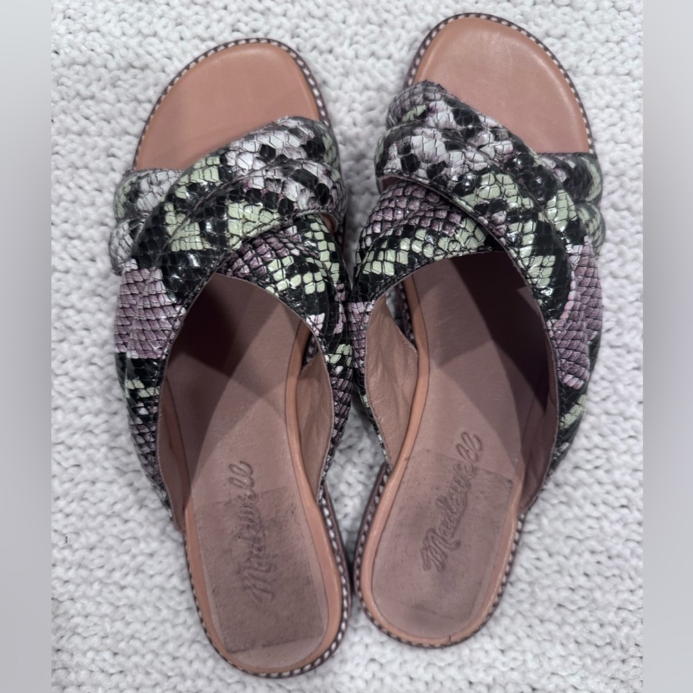 Madewell WOMENS sneak Black and Gray sandals with Stylish Comfort 6/5